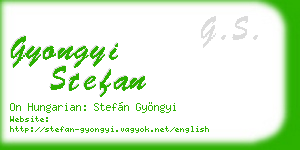 gyongyi stefan business card